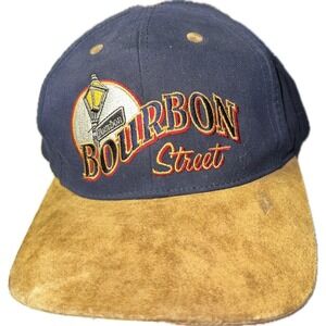 RARE Vintage New Orleans Bourbon Street Adjustable Strapback Hat/Cap